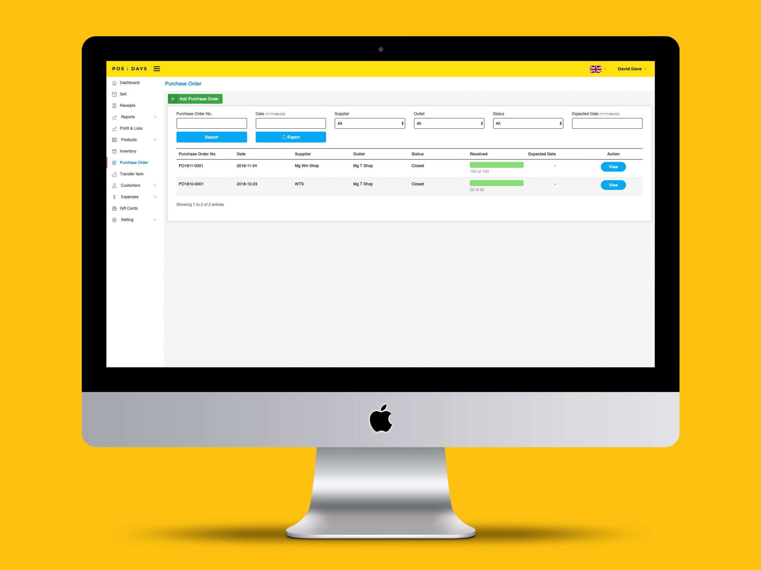 POS Days - Web Based POS System